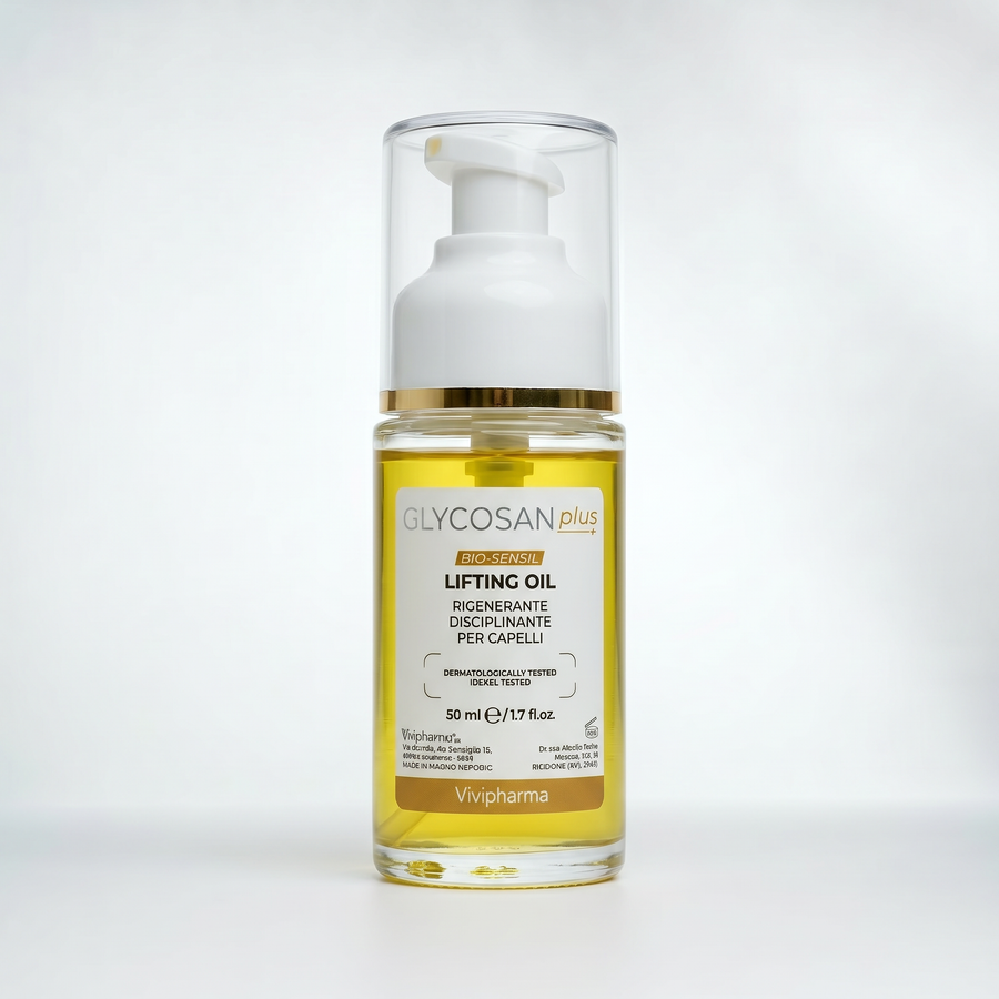 Olejek Glycosan Bio Sensil 50 ml – butelka z pompką na jasnym tle